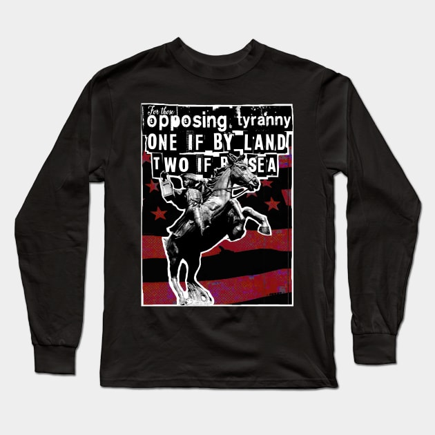 PAUL REVERS MIDNIGHT RIDE DESIGN C T-Shirt Long Sleeve T-Shirt by REDEEM the RUINS